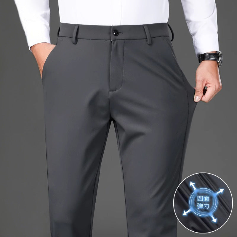 Cross-border wholesale men's professional trousers spring and autumn men's slim casual young and middle-aged professional formal overalls trendy trousers