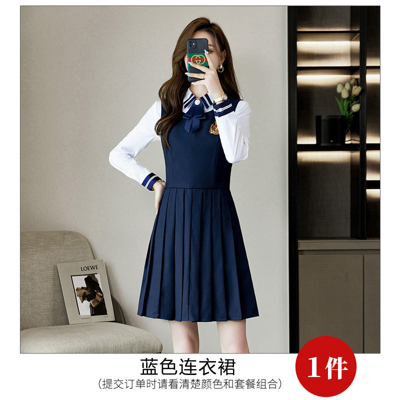Autumn and Winter Kindergarten Teachers' Garden Clothes Work Clothes College Style Professional Suit dress suit Kindergarten Teachers' Administrative Clothing