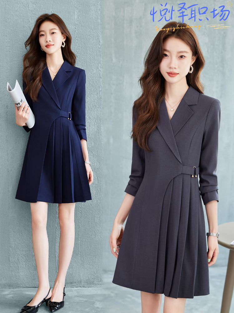 Gao Ding Light Luxury Suit dress Women's 2024 New Business Wear Business Commuter Gold Store Sales Department Work Clothes