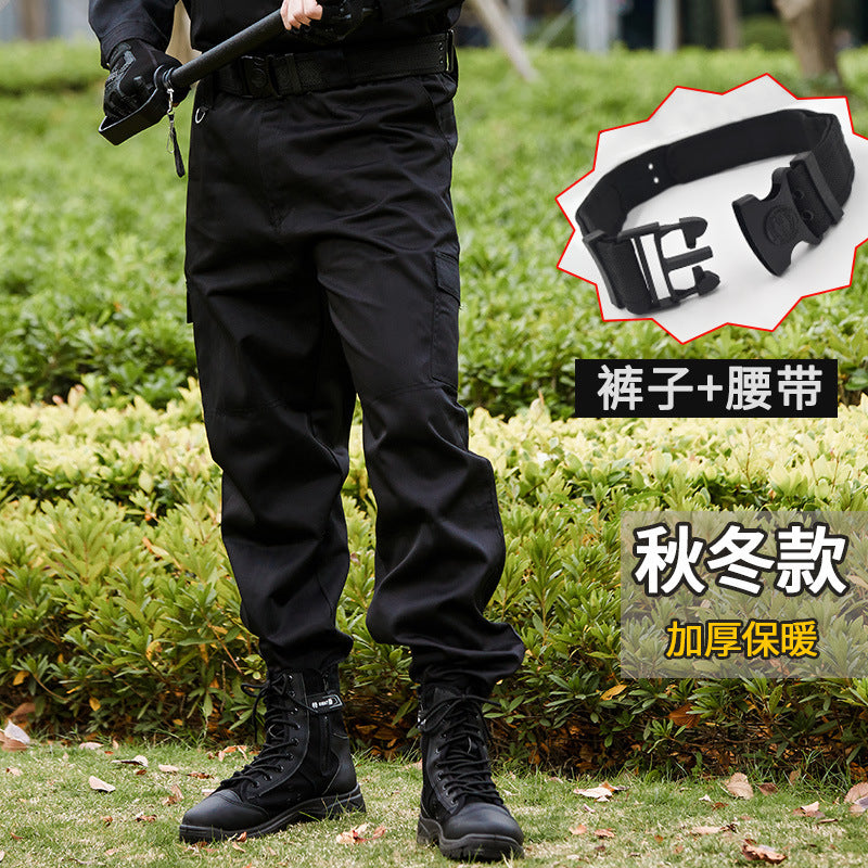 Spring and Autumn Security Training Pants Black Male Military Fan Pants Duty Summer Thin Special Forces Tactical Special Training Overalls