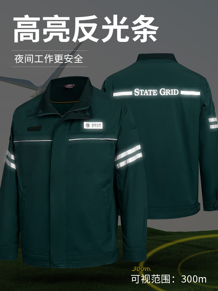 Shandong's New State Grid Work Clothes Suit Anti-Static Power Supply Electrician Men's Labor Protection Clothing Work Clothes