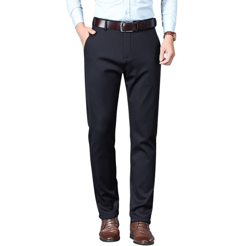 Cross-border wholesale men's professional trousers spring and autumn men's slim casual young and middle-aged professional formal overalls trendy trousers