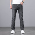 Light Luxury Smoke Grey Jeans Men's Straight Loose Summer Thin Men's Pants 2025 New Casual Trendy Trousers