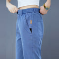 Lyocell Tencel Casual Pants for Men, New Summer Thin Straight-Leg Drapey Wide-Leg Pants, Loose Sports Ice Silk Long Pants