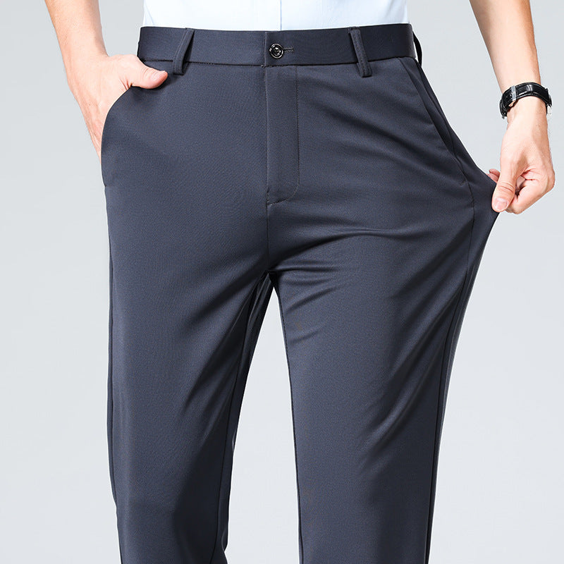 Summer Thin Casual Trousers, Business Men's Trousers, Middle-Aged Dad Casual Trousers