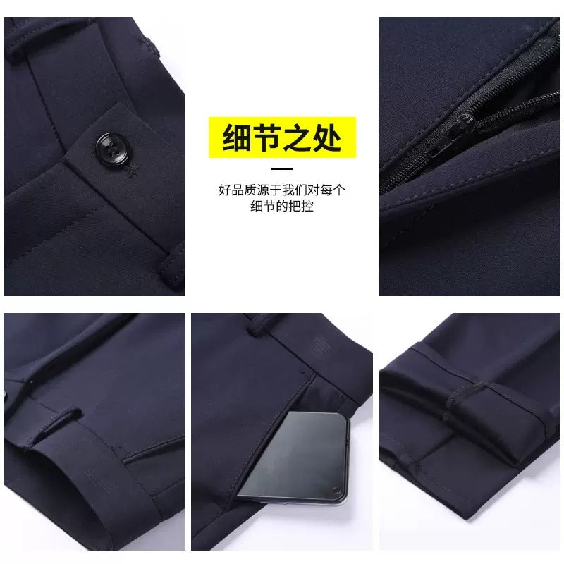 Trousers Women's Black Work Professional Straight-Leg Women's Pants High Waist Work Dress Pants Slim Look Suit Pants Draped Pants