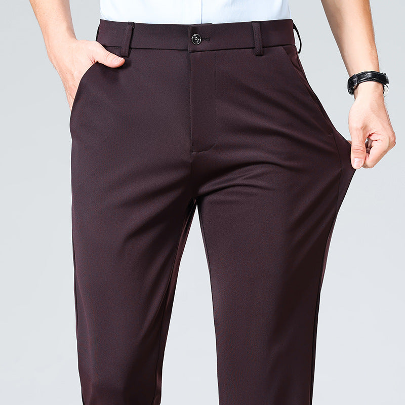 Summer Thin Casual Trousers, Business Men's Trousers, Middle-Aged Dad Casual Trousers