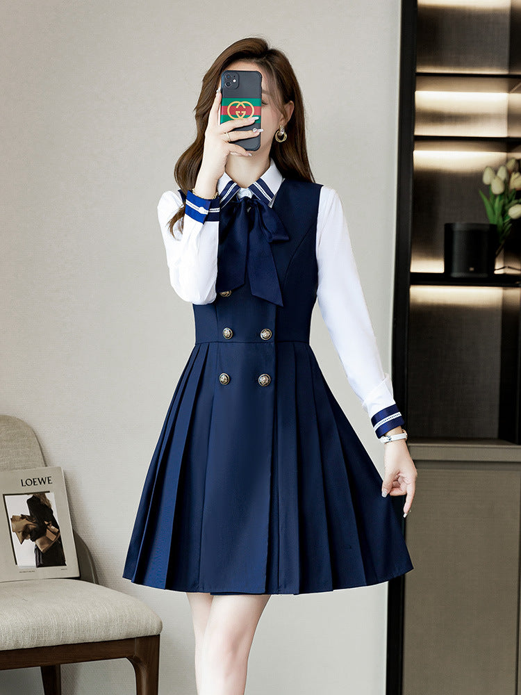 Kindergarten teacher garden clothes interview clothing dress suit group kindergarten teacher fashion temperament early education overalls women