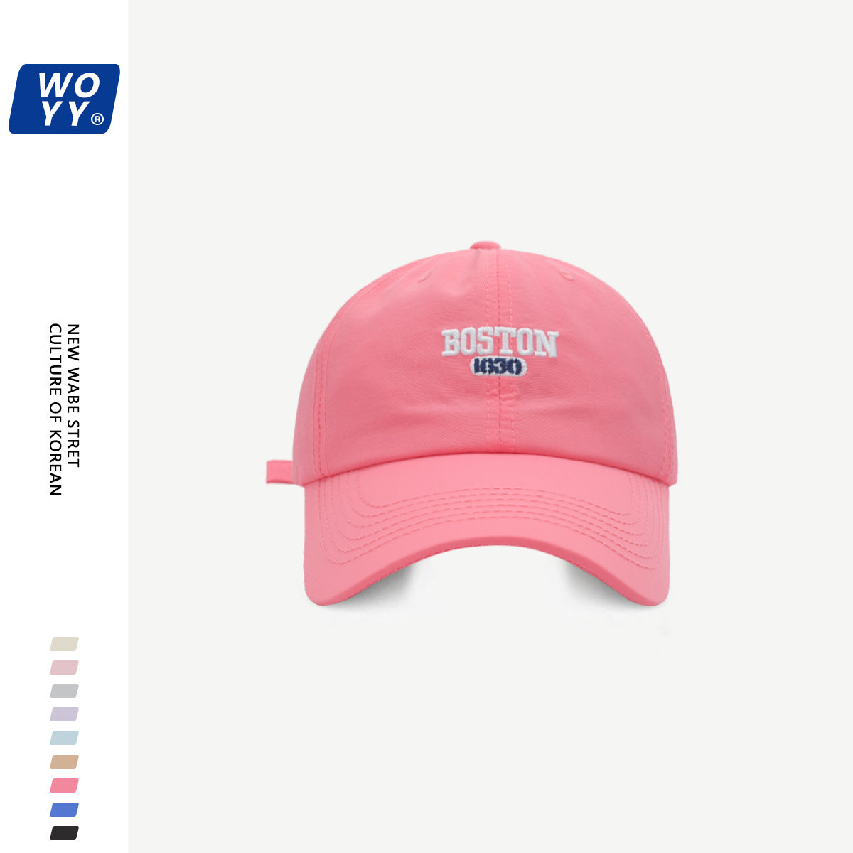 Boston Quick-Dry Baseball Hat Summer Super Fire Outdoor Sun Hat Korean Ins Soft Top Breathable Cap