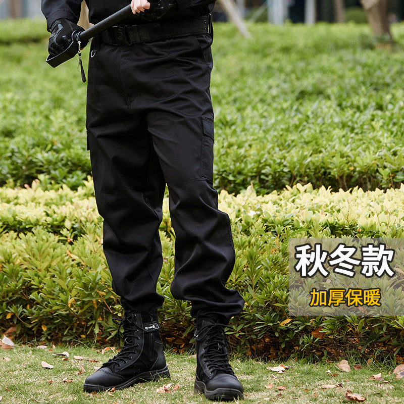 Spring and Autumn Security Training Pants Black Male Military Fan Pants Duty Summer Thin Special Forces Tactical Special Training Overalls