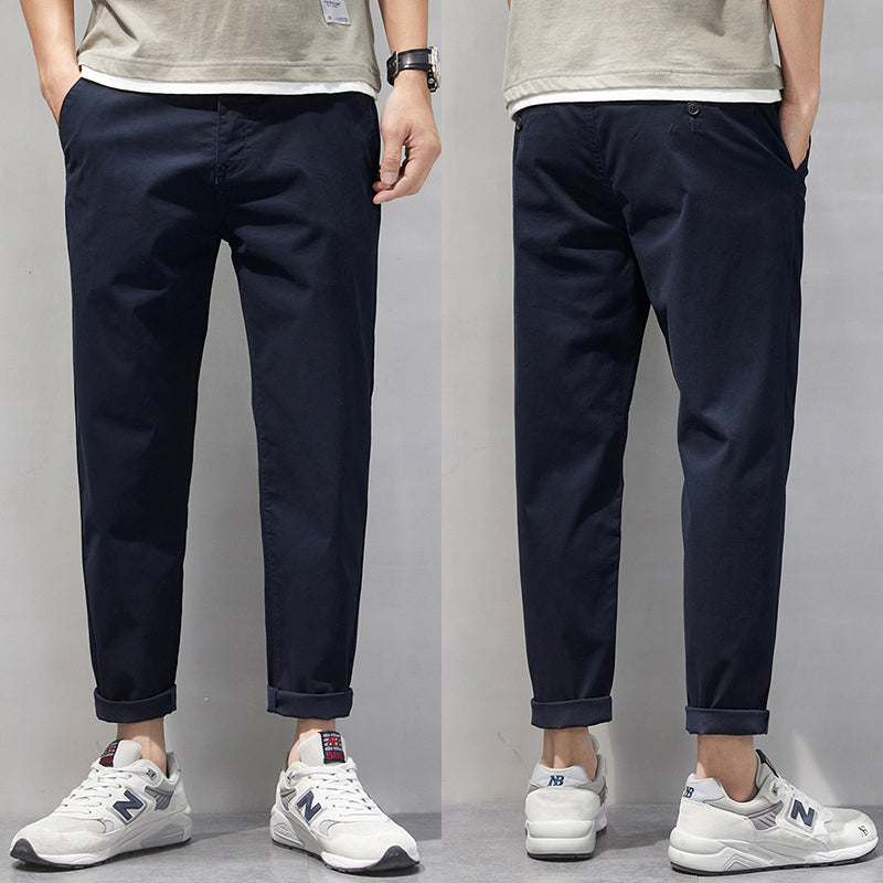 Spring and Summer Thin plus size Casual Pants Men's Loose Trendy Chubby Business Men's Pants Plus-sized 110.00kg Chubby Trendy Pants