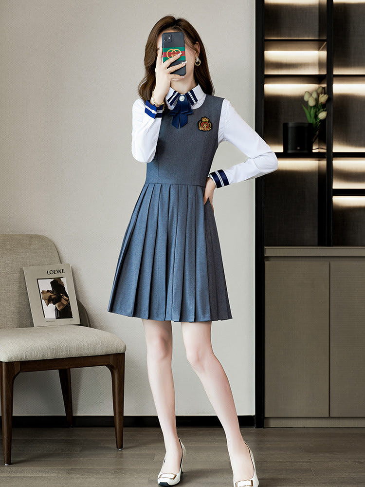 Autumn and Winter Kindergarten Teachers' Garden Clothes Work Clothes College Style Professional Suit dress suit Kindergarten Teachers' Administrative Clothing
