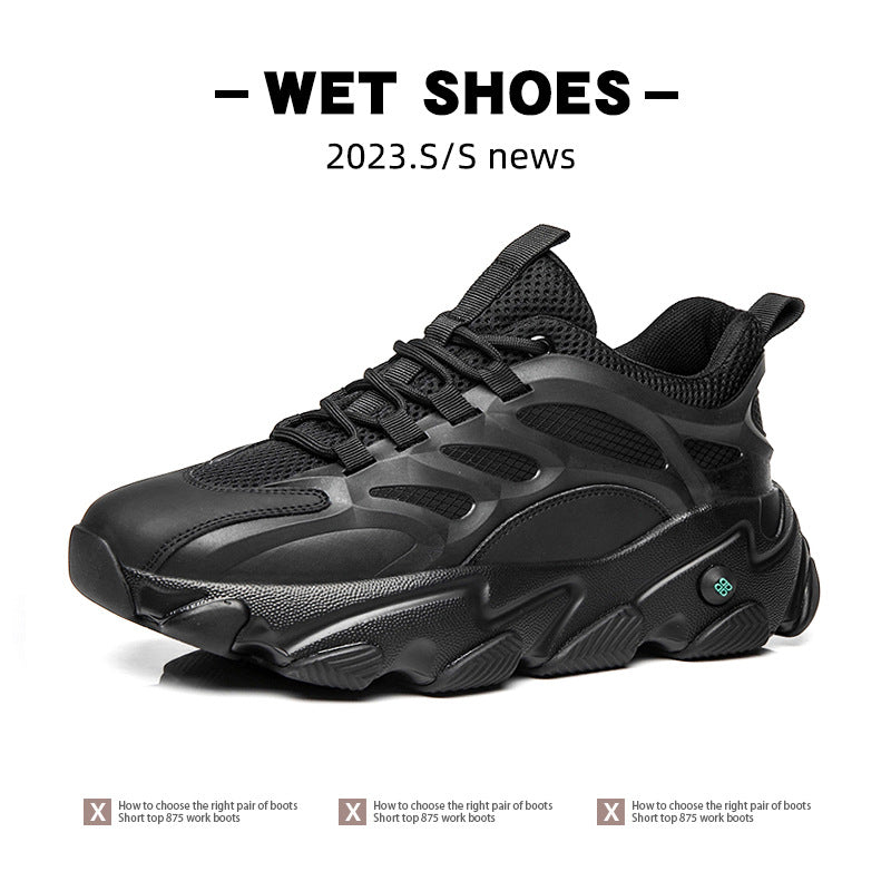 Lion Eagle Dell Torre Shoes Men's Shoes Breathable 45 Thick Bottom Black Plus Size 46 Joker 47 Casual Shoes 48 sneaker