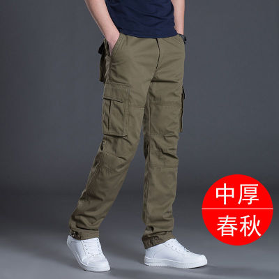 Wholesale overseas overalls men's pants casual overalls labor protection wear-resistant straight loose spring and autumn casual pants multi-pocket
