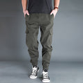 Ice Silk Crock Pants Men's Leg-tipped Summer Thin Casual Pants Loose plus size Quick-drying Pants Fashion Brand Sports Pants