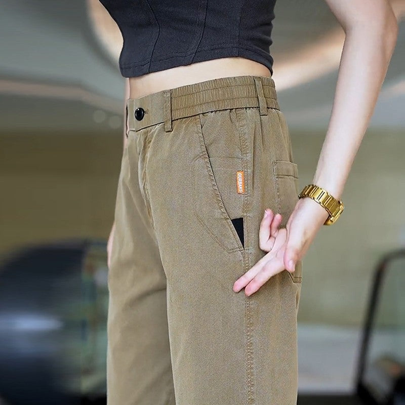 Lyocell Tencel Casual Pants for Men, New Summer Thin Straight-Leg Drapey Wide-Leg Pants, Loose Sports Ice Silk Long Pants