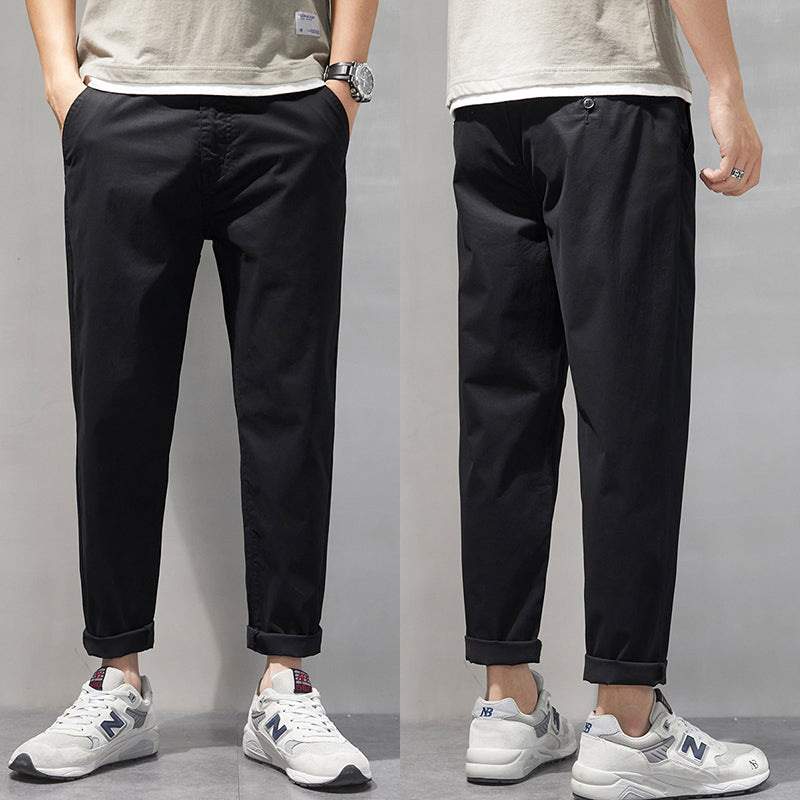 Spring and Summer Thin plus size Casual Pants Men's Loose Trendy Chubby Business Men's Pants Plus-sized 110.00kg Chubby Trendy Pants