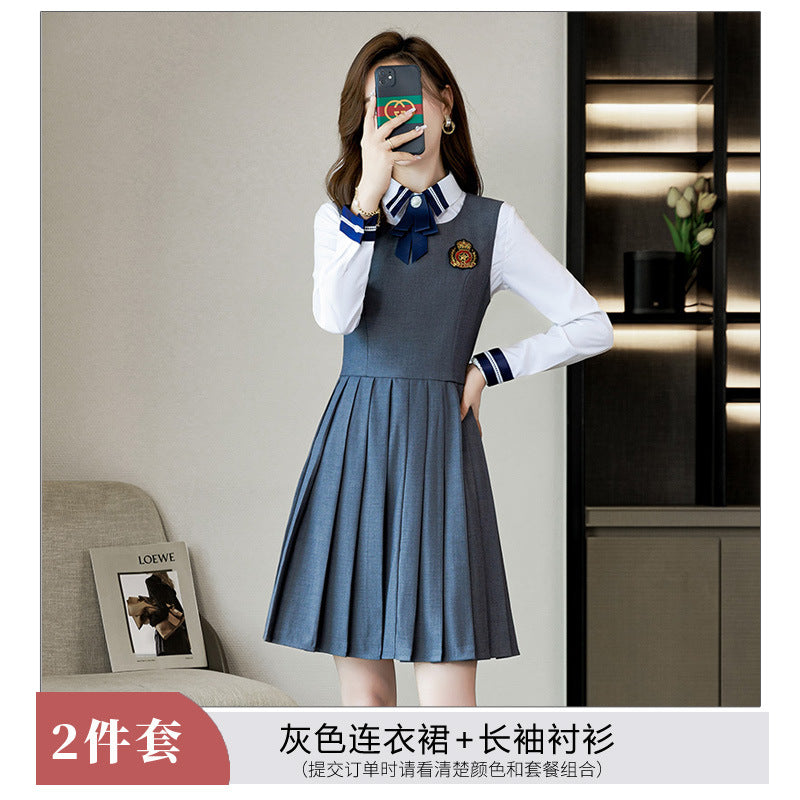 Autumn and Winter Kindergarten Teachers' Garden Clothes Work Clothes College Style Professional Suit dress suit Kindergarten Teachers' Administrative Clothing