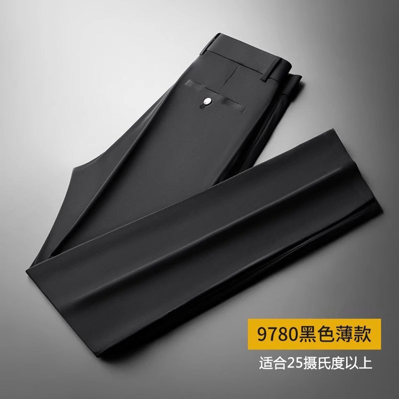 Wholesale Men's Business Wear Slim-fit Pants Summer Casual Men's Wear Youth Work Dress Black Workwear Pants