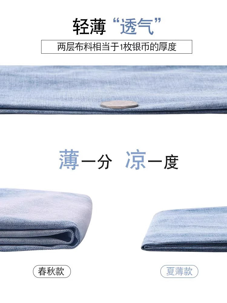 Light-Colored Straight-Leg Jeans for Women, 2026 Spring New Trendy High-Waisted Slimming Pants, Petite Cropped Cigarette Pants
