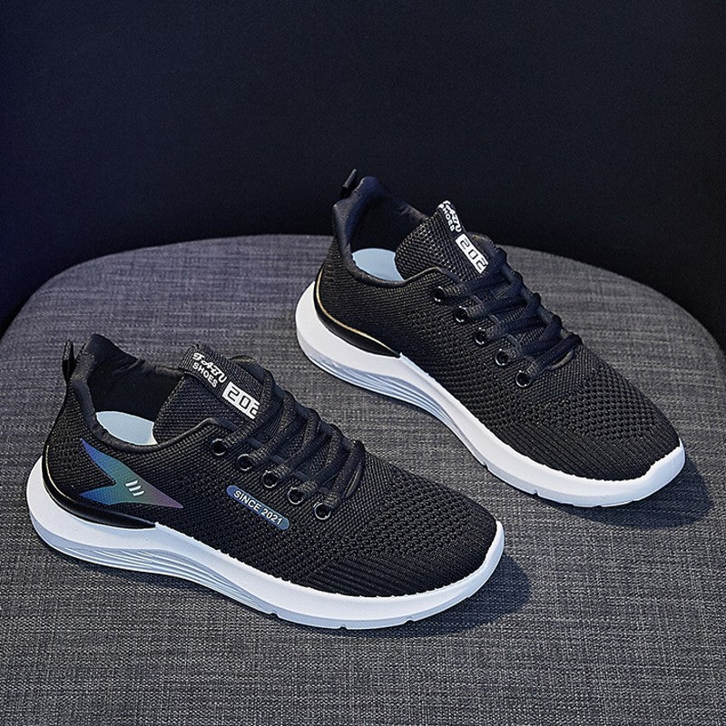 Mesh Shoes Women's Shoes 2023 New Autumn Breathable sneaker Women's Mesh Casual White Shoes Casual Slip-on