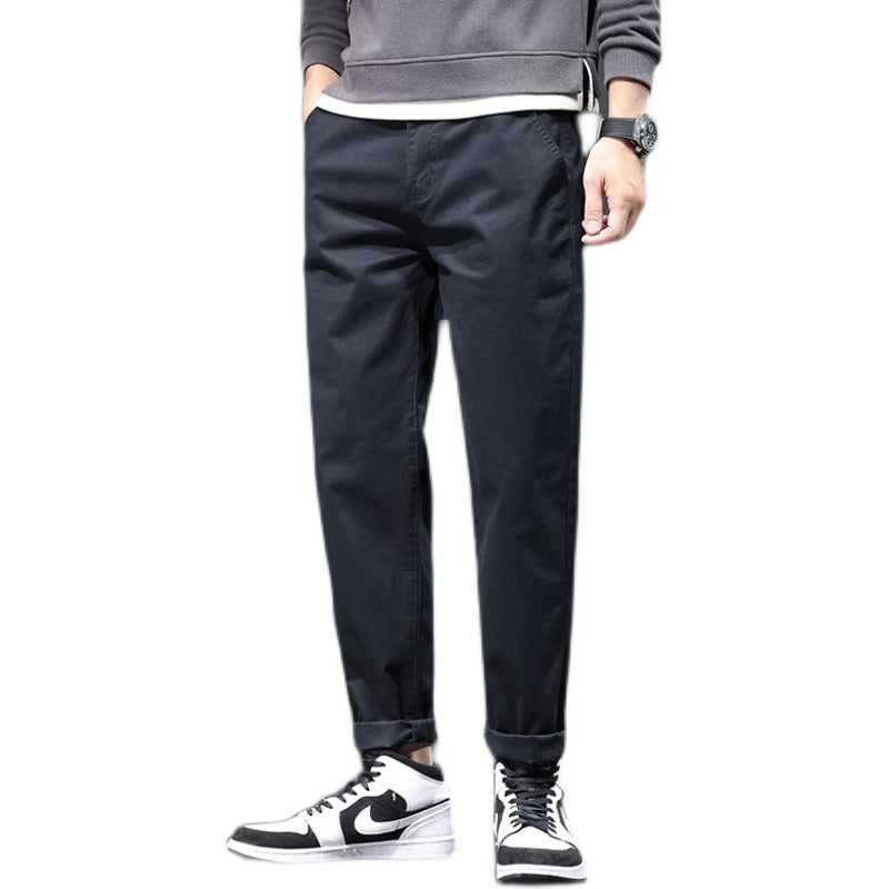 Spring and Summer Thin plus size Casual Pants Men's Loose Trendy Chubby Business Men's Pants Plus-sized 110.00kg Chubby Trendy Pants