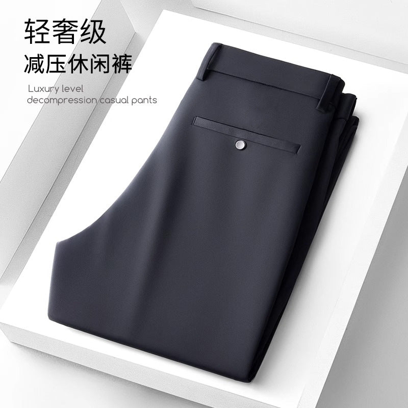 Wholesale Men's Business Wear Slim-fit Pants Summer Casual Men's Wear Youth Work Dress Black Workwear Pants