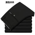 28-40 Summer New Men's Casual Pants Slim-fit Elastic Small Straight Korean Style Suit Pants Men's Pants