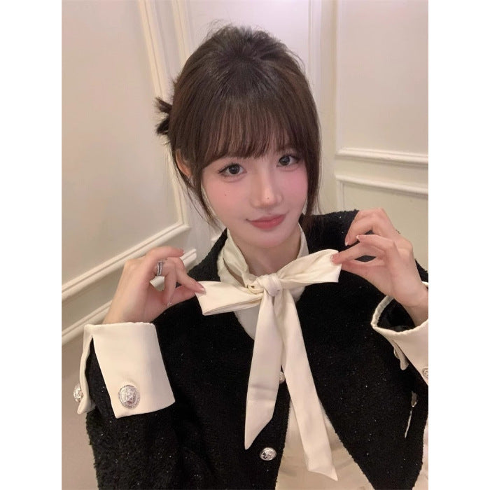 French Rich Family Dirty suit Early Spring Chanel Style Coat Fluffy Dress Sense Small Dress Two-piece Set Spring and Autumn
