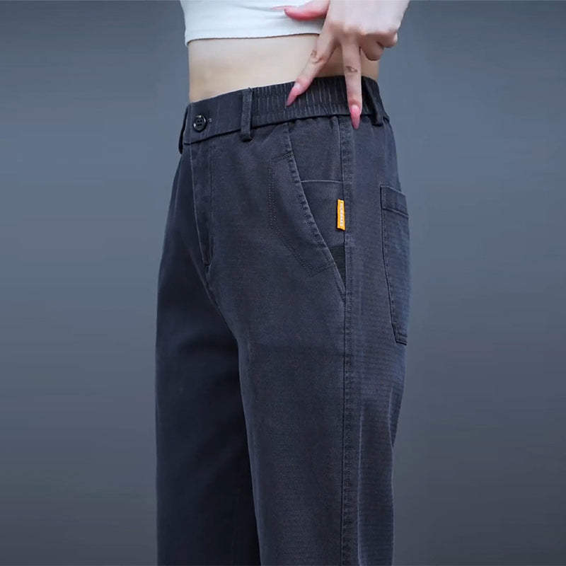 Lyocell Tencel Casual Pants for Men, New Summer Thin Straight-Leg Drapey Wide-Leg Pants, Loose Sports Ice Silk Long Pants