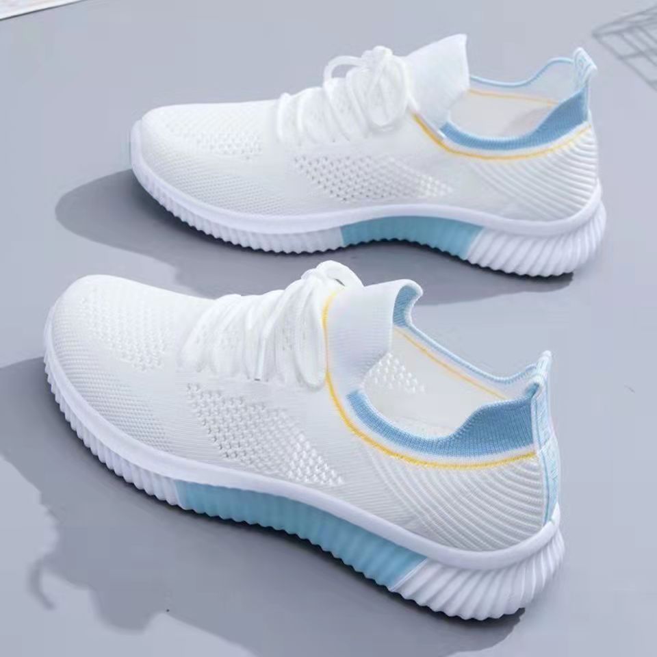 Mesh Shoes Women's Shoes 2023 New Autumn Breathable sneaker Women's Mesh Casual White Shoes Casual Slip-on