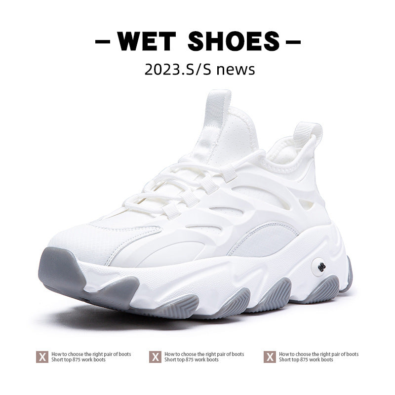 Lion Eagle Dell Torre Shoes Men's Shoes Breathable 45 Thick Bottom Black Plus Size 46 Joker 47 Casual Shoes 48 sneaker