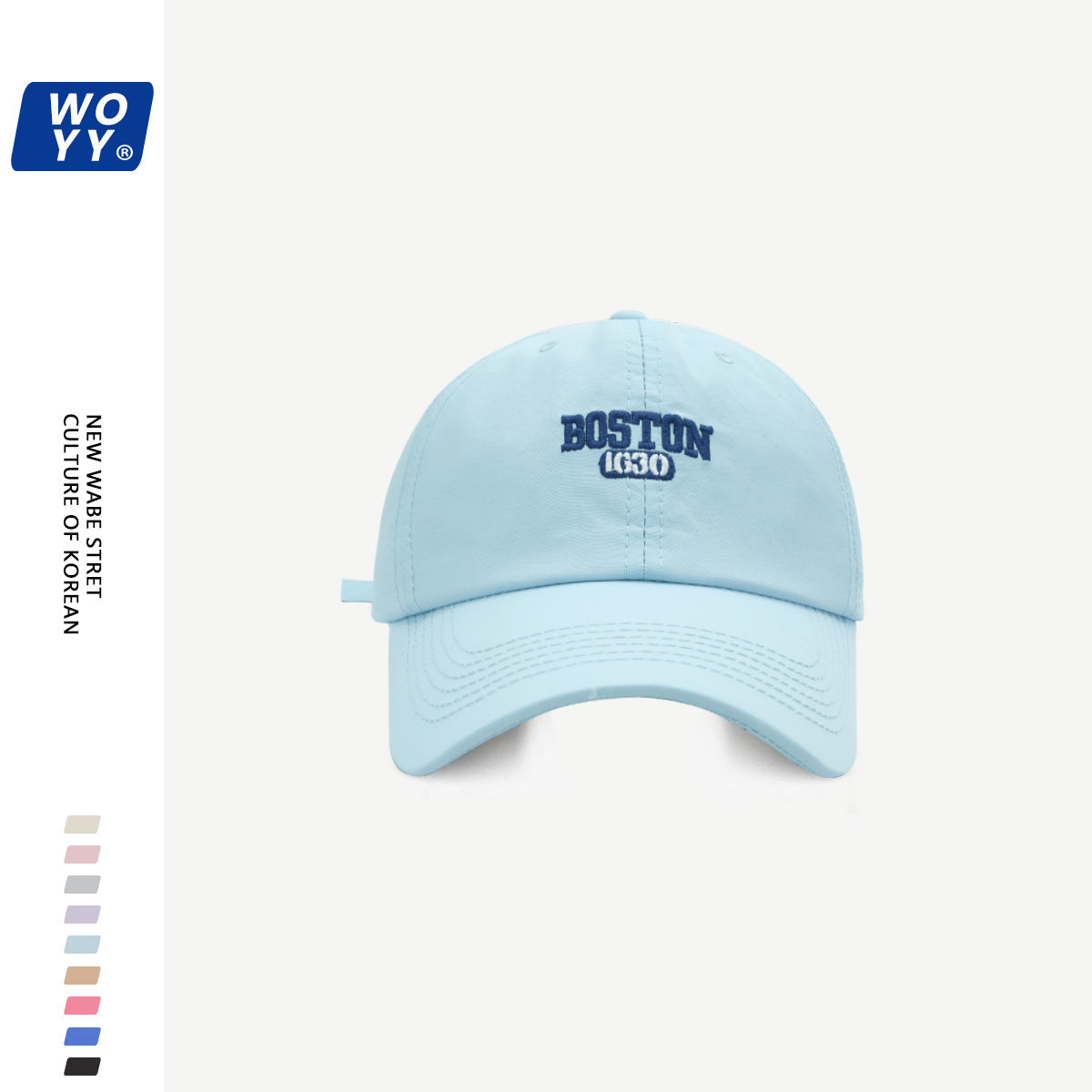 Boston Quick-Dry Baseball Hat Summer Super Fire Outdoor Sun Hat Korean Ins Soft Top Breathable Cap