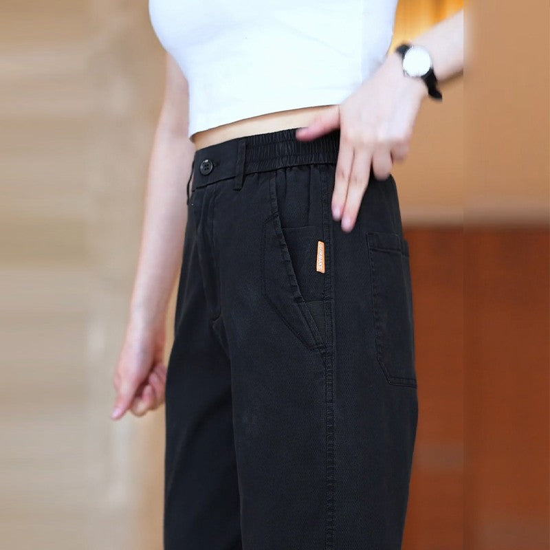 Lyocell Tencel Casual Pants for Men, New Summer Thin Straight-Leg Drapey Wide-Leg Pants, Loose Sports Ice Silk Long Pants