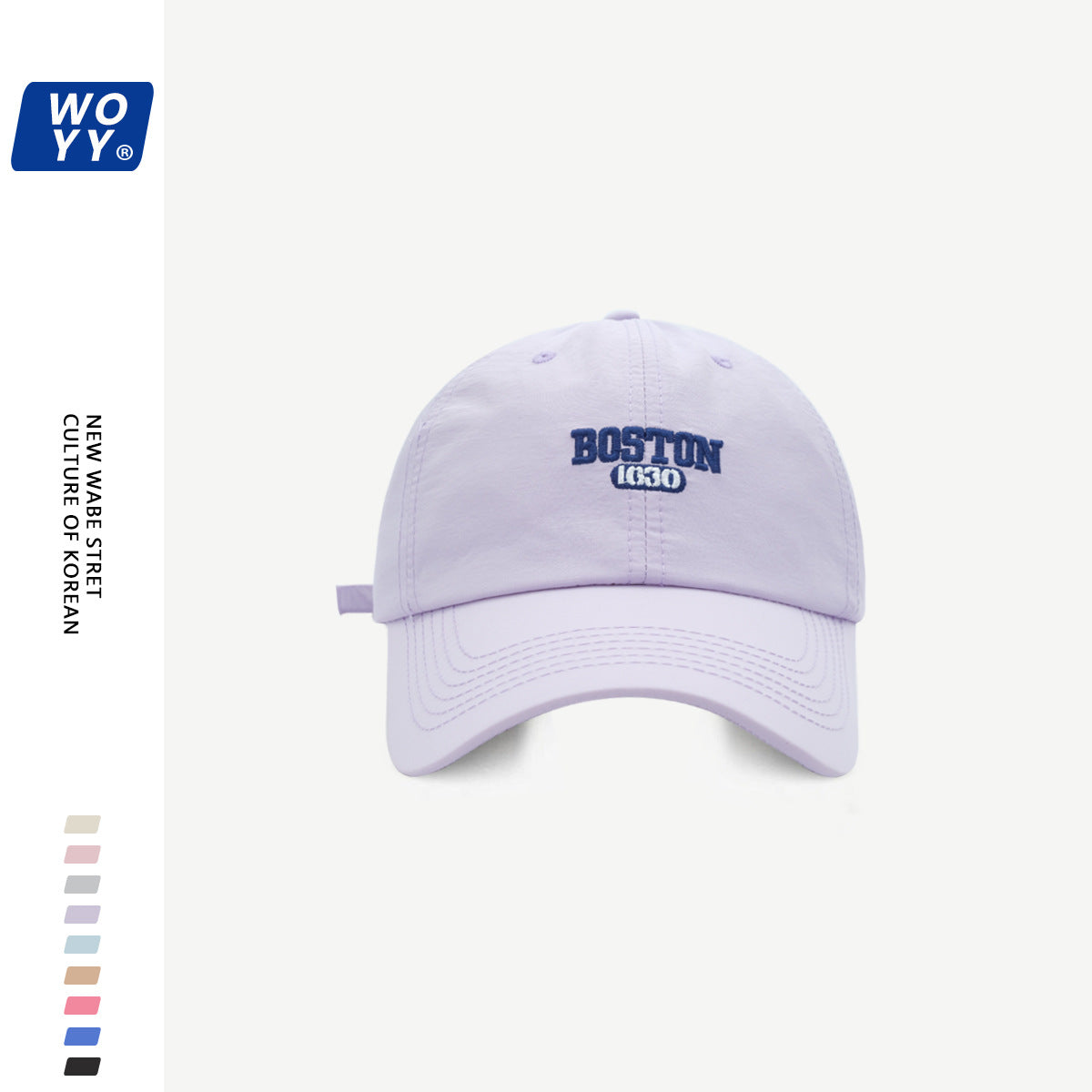 Boston Quick-Dry Baseball Hat Summer Super Fire Outdoor Sun Hat Korean Ins Soft Top Breathable Cap